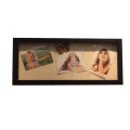 Wholesale high quality custom 11x14 White wooden table top shadow box photo frame display case with wall